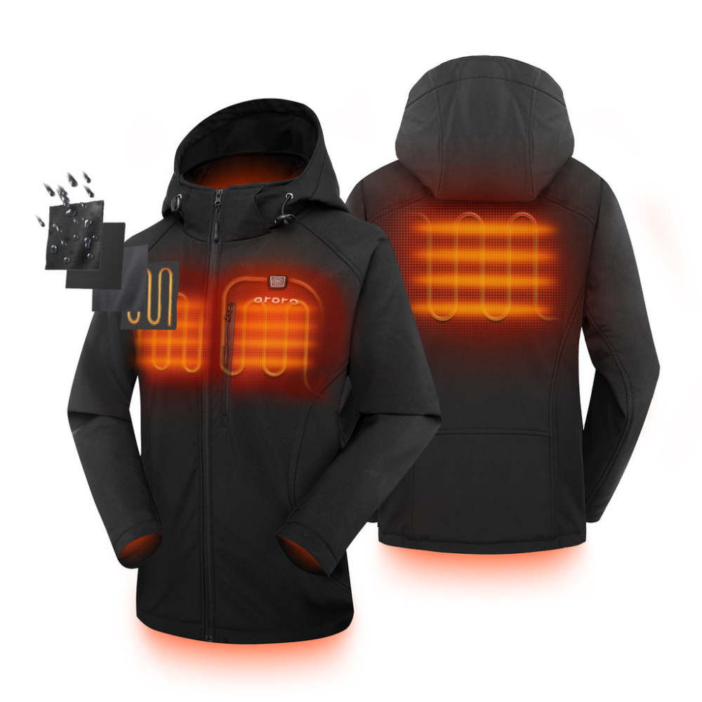 

ORORO Womens Black Classic Heated Jacket Kit Small