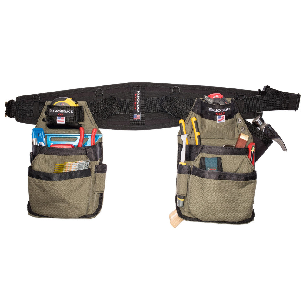 Diamondback Toolbelts Grande 8Pocket Complete Tool Belt Set Ranger