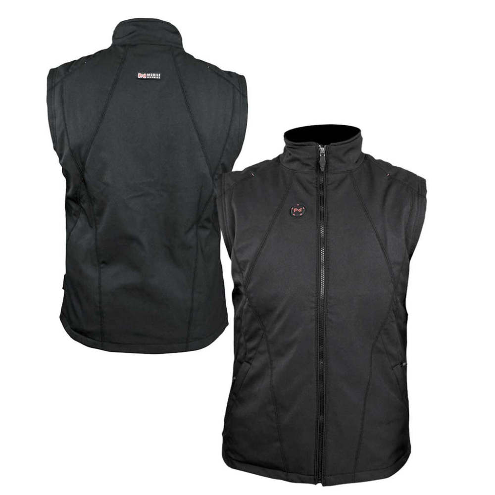Mobile Warming 12V Dual Power Heated Vest Mens Black Small
