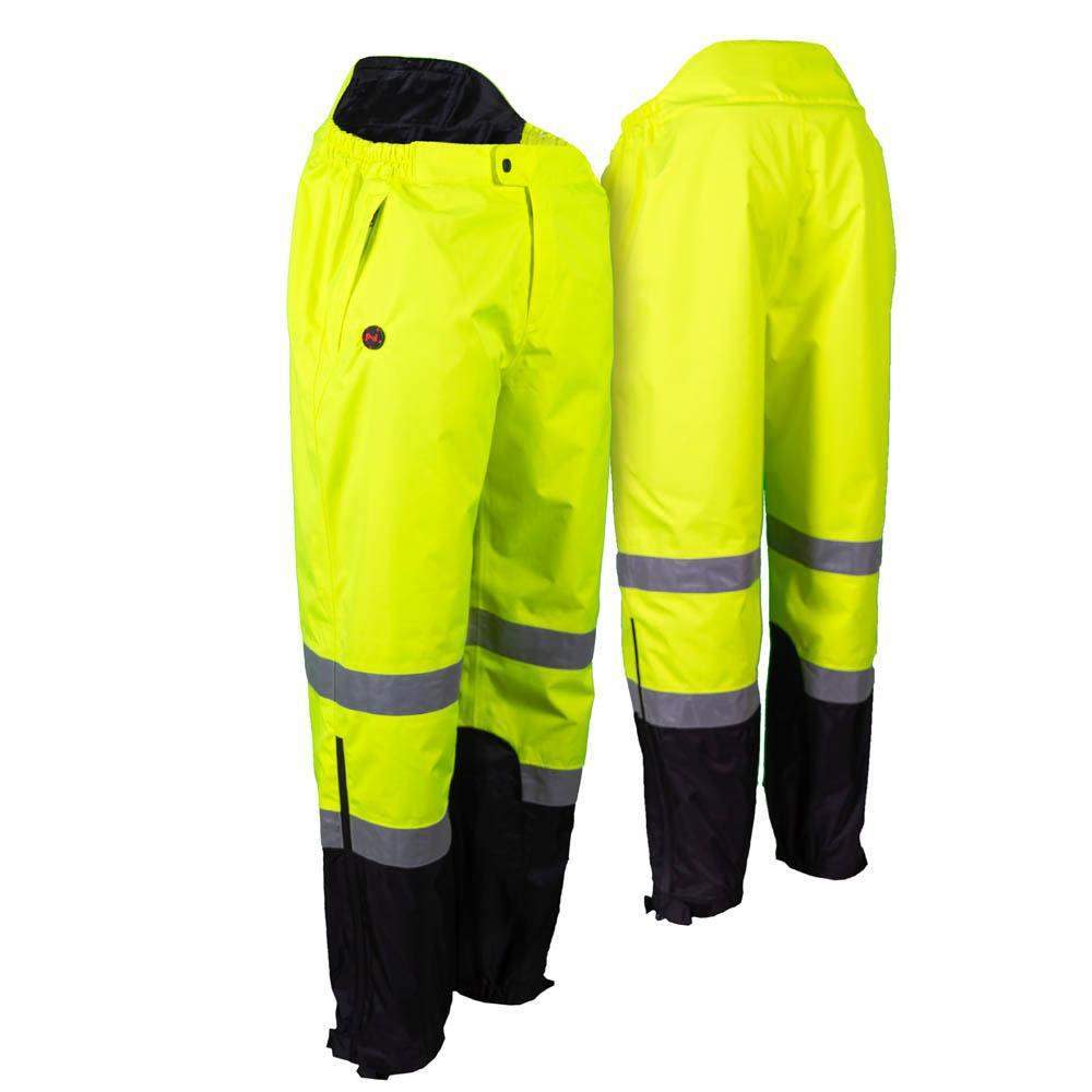 Mobile Warming 7.4V Heated Rain Pant Mens Hi-Vis Small