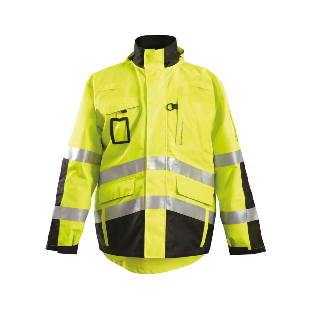 Occunomix Hi-Vis Orange Class 3 Value Black Bottom Bomber Jacket Large